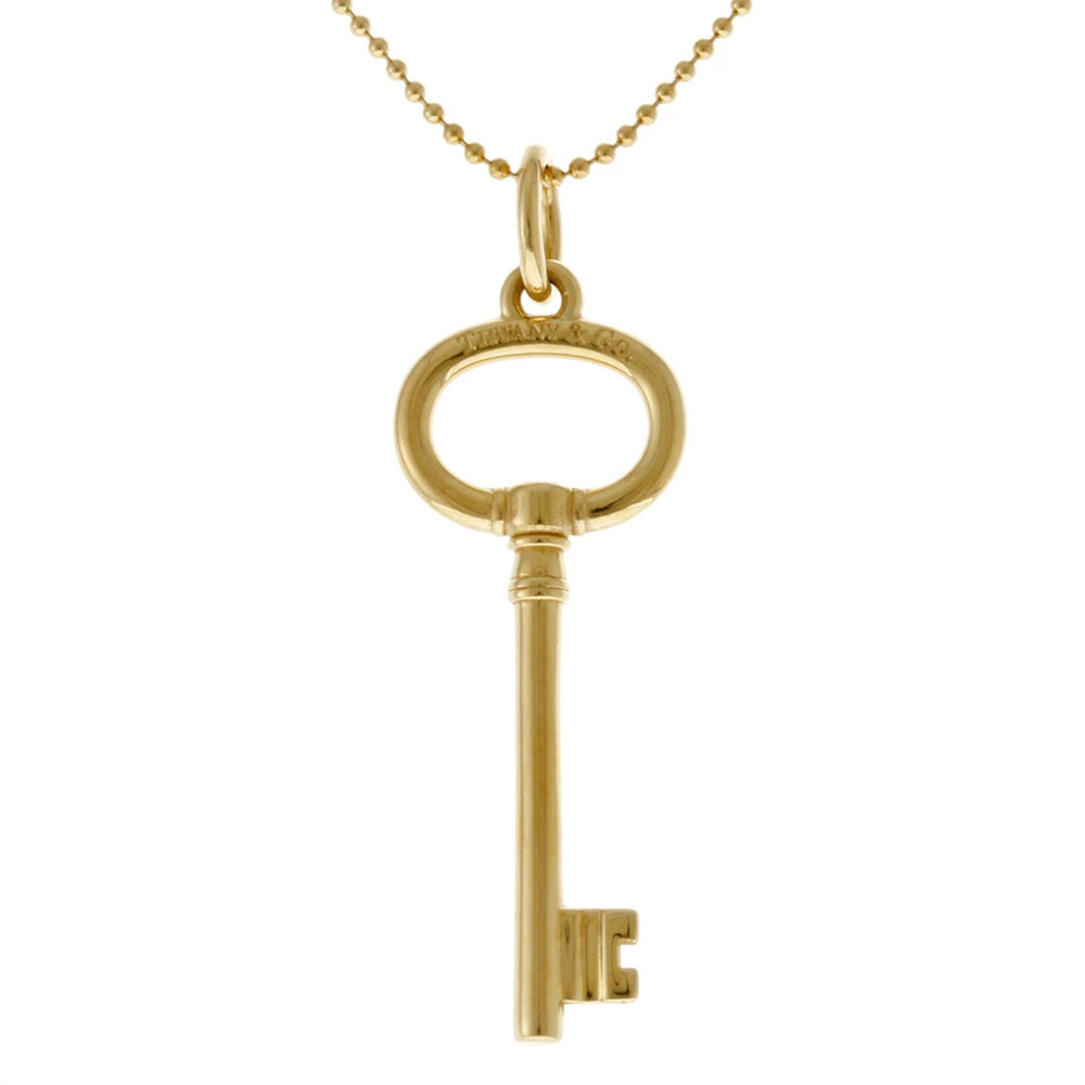 Tiffany Co Oval Key Pendant Pg Pink Gold
